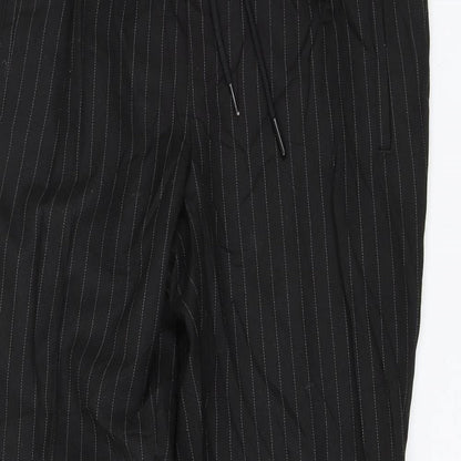 New Look Mens Black Striped  Trousers  Size 28 in L26 in