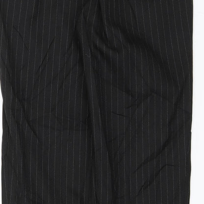 New Look Mens Black Striped  Trousers  Size 28 in L26 in