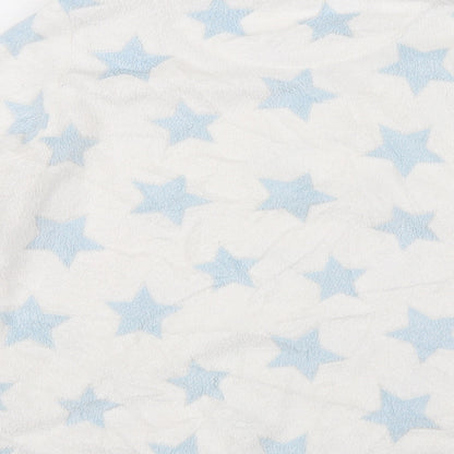 Love to Lounge Womens White Solid  Top Pyjama Top Size M  - stars