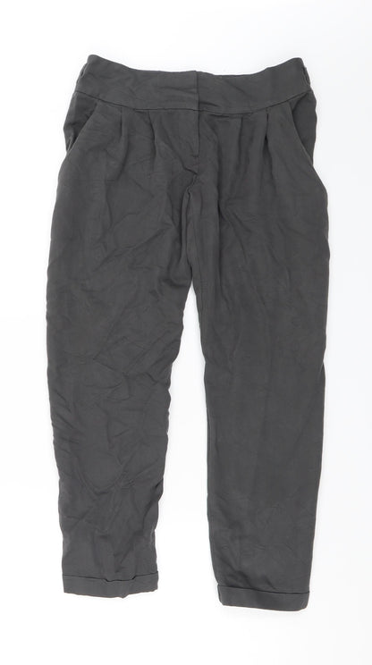 Miss Selfridge Womens Grey   Trousers  Size 8 L23 in