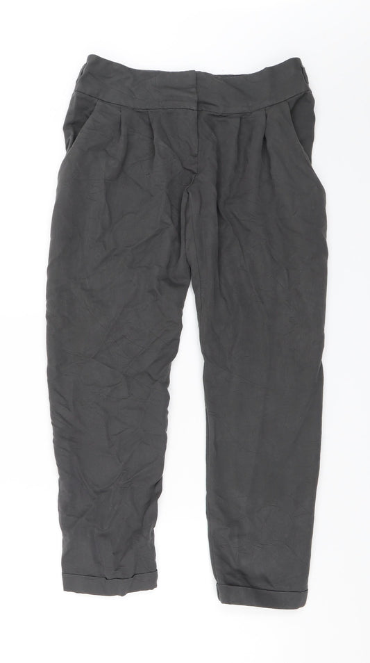 Miss Selfridge Womens Grey   Trousers  Size 8 L23 in
