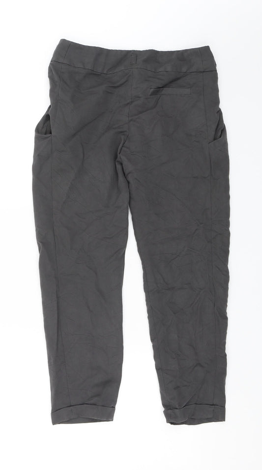 Miss Selfridge Womens Grey   Trousers  Size 8 L23 in