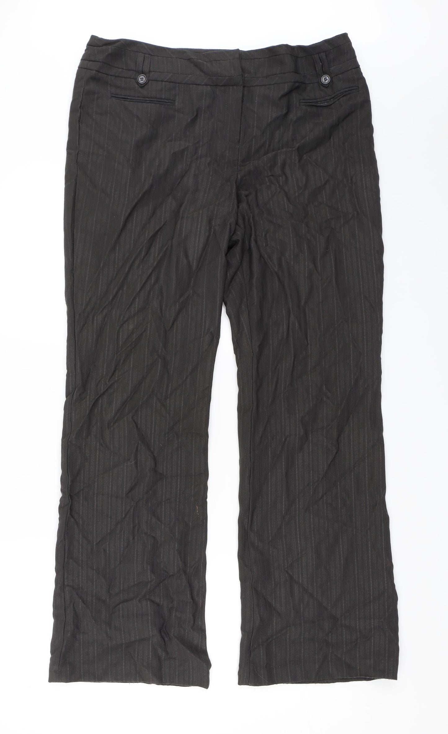 TU Womens Grey   Dress Pants Trousers Size 14 L28 in