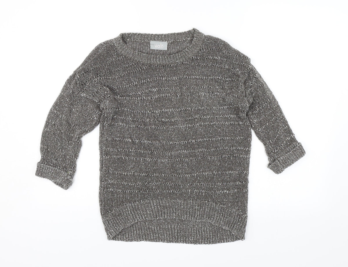 Wallis Womens Grey   Pullover Jumper Size S