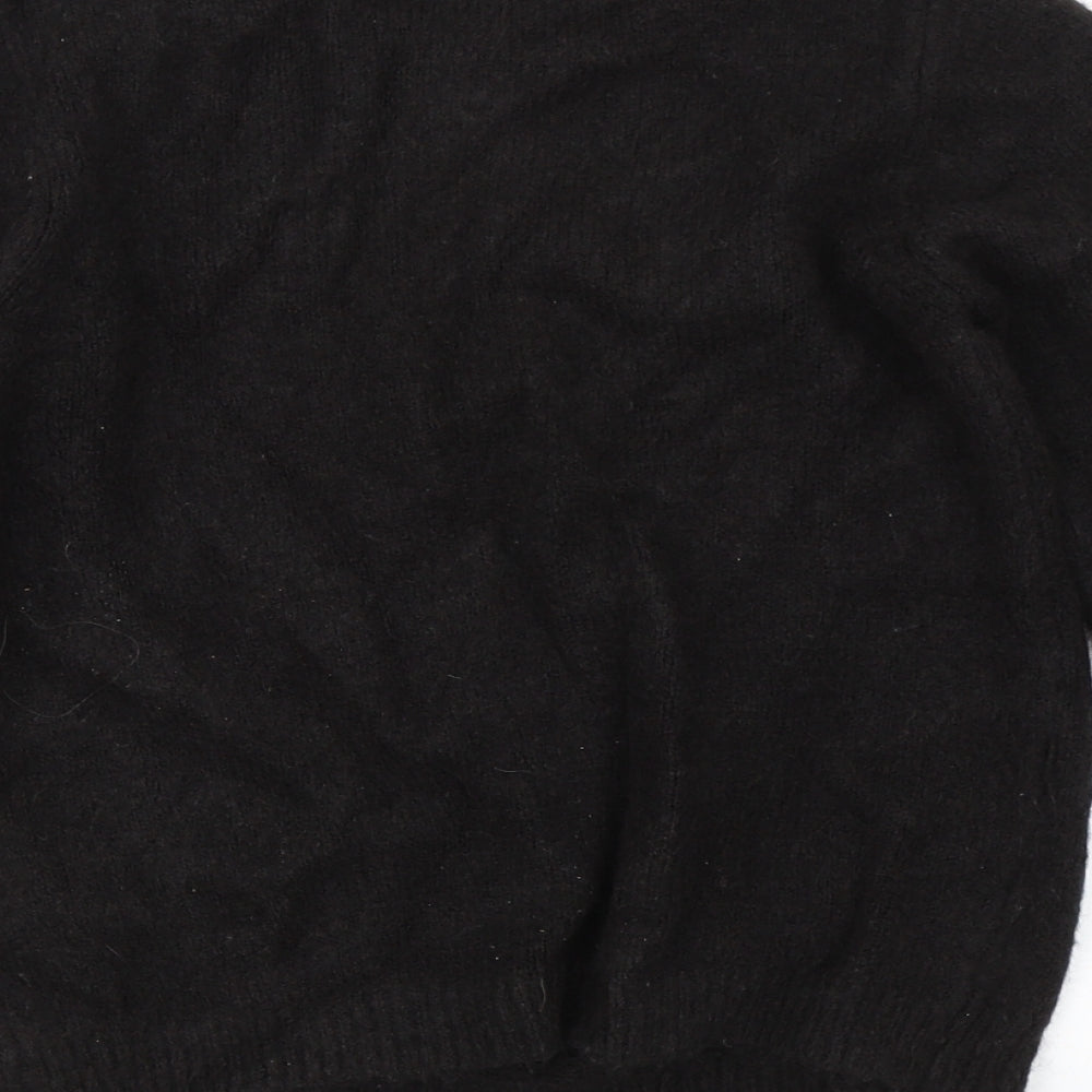 M&S Girls Black   Pullover Jumper Size 11-12 Years  - Heart