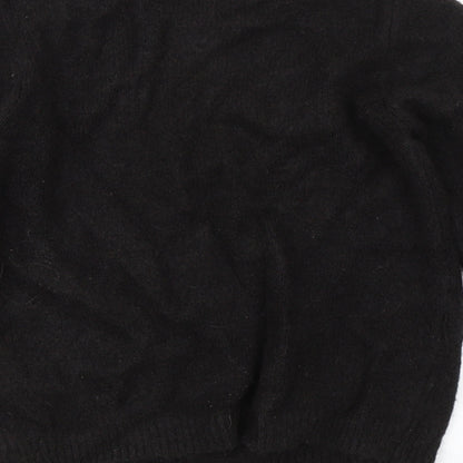 M&S Girls Black   Pullover Jumper Size 11-12 Years  - Heart