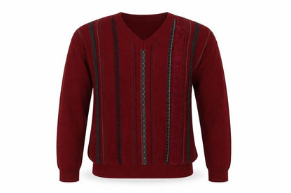 Oliver Harding Mens Red Striped  Pullover Jumper Size M