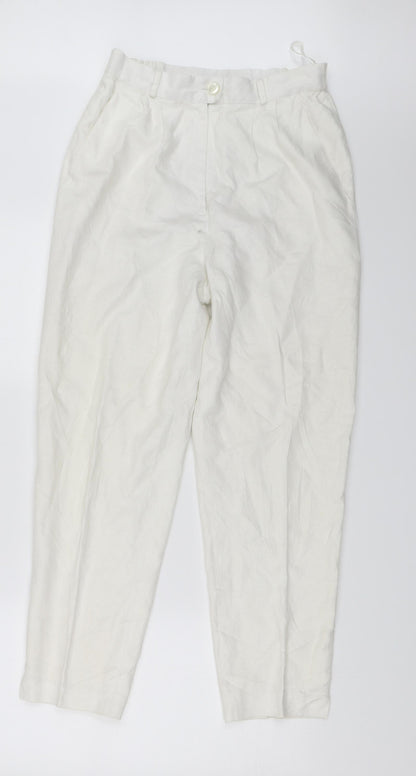 Barry Sherrard Womens White   Trousers  Size 12 L25 in