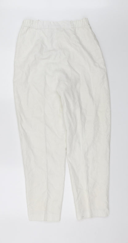 Barry Sherrard Womens White   Trousers  Size 12 L25 in