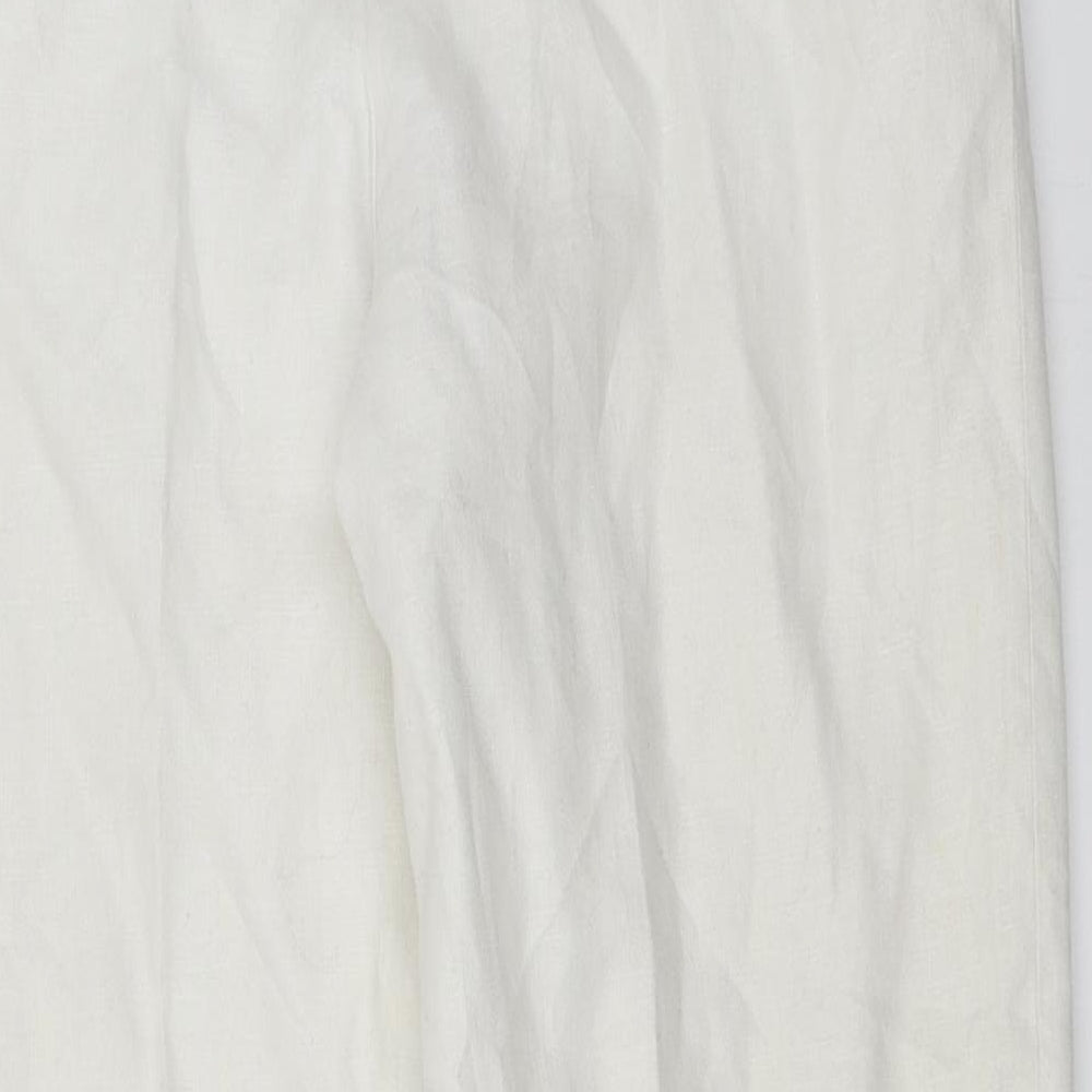 Barry Sherrard Womens White   Trousers  Size 12 L25 in