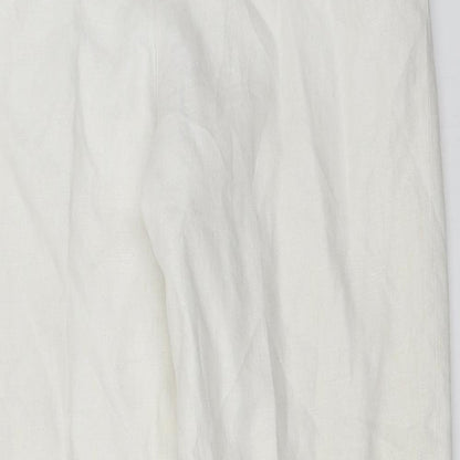 Barry Sherrard Womens White   Trousers  Size 12 L25 in