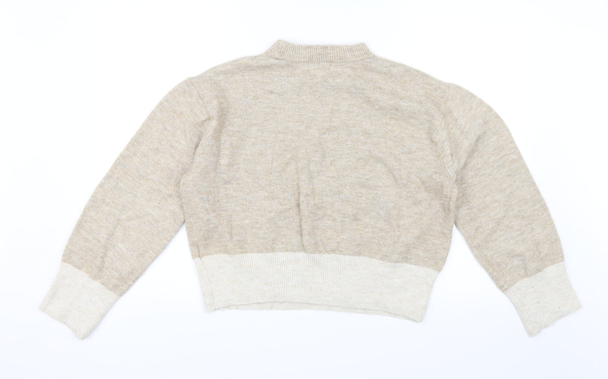 H&M Womens Brown   Pullover Jumper Size XS