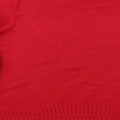 Preworn Womens Red   Pullover Jumper Size S  - Deer
