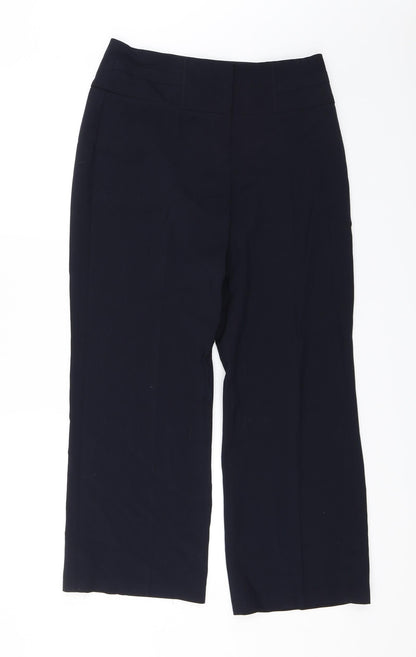 M&S Womens Blue   Dress Pants Trousers Size 10 L26 in