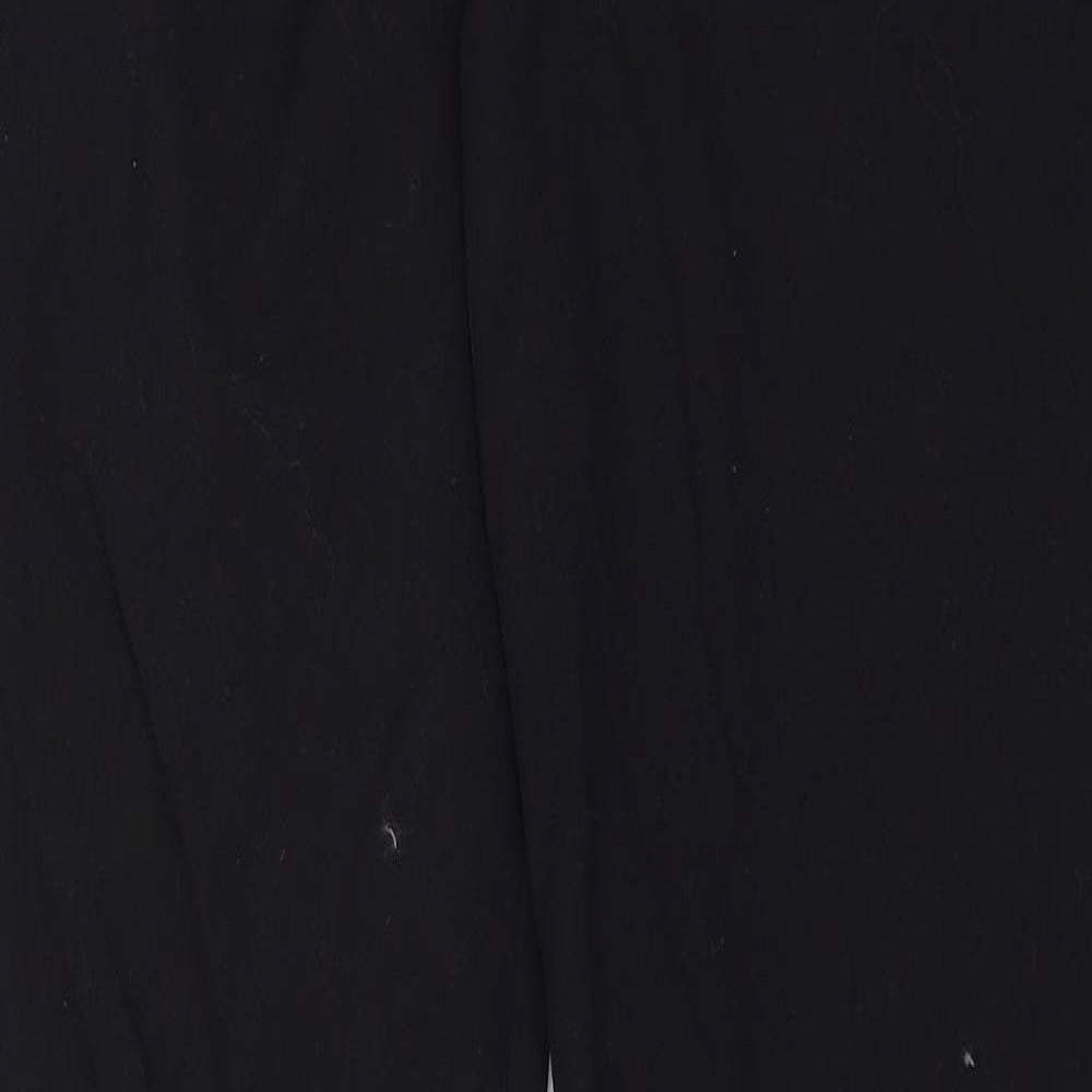 Womens UK Size 14 M&S Regular Fit Dress Pants Black Trousers