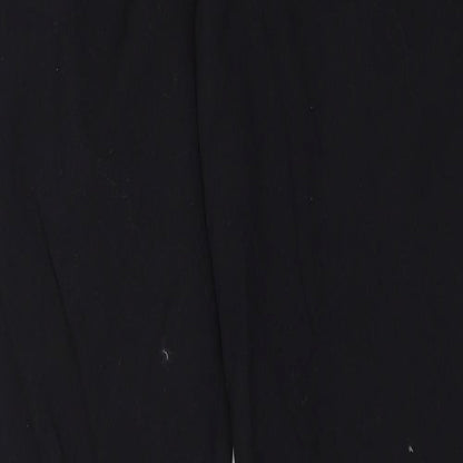 Womens UK Size 14 M&S Regular Fit Dress Pants Black Trousers
