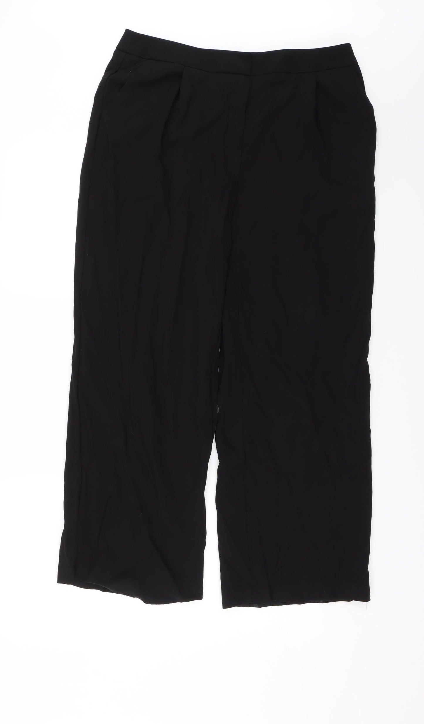 M&S Womens Black   Dress Pants Trousers Size 14 L25 in