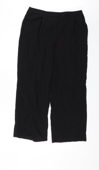 M&S Womens Black   Dress Pants Trousers Size 14 L25 in