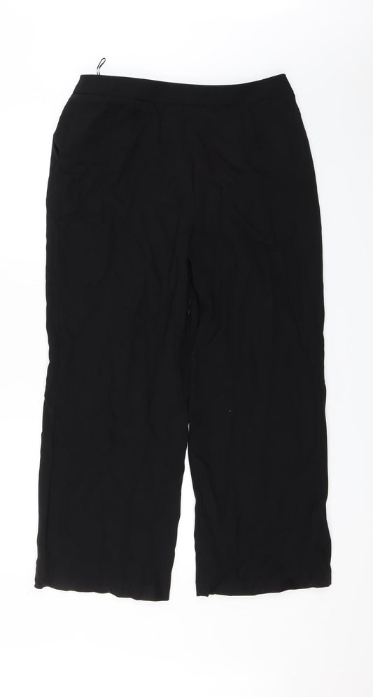 M&S Womens Black   Dress Pants Trousers Size 14 L25 in