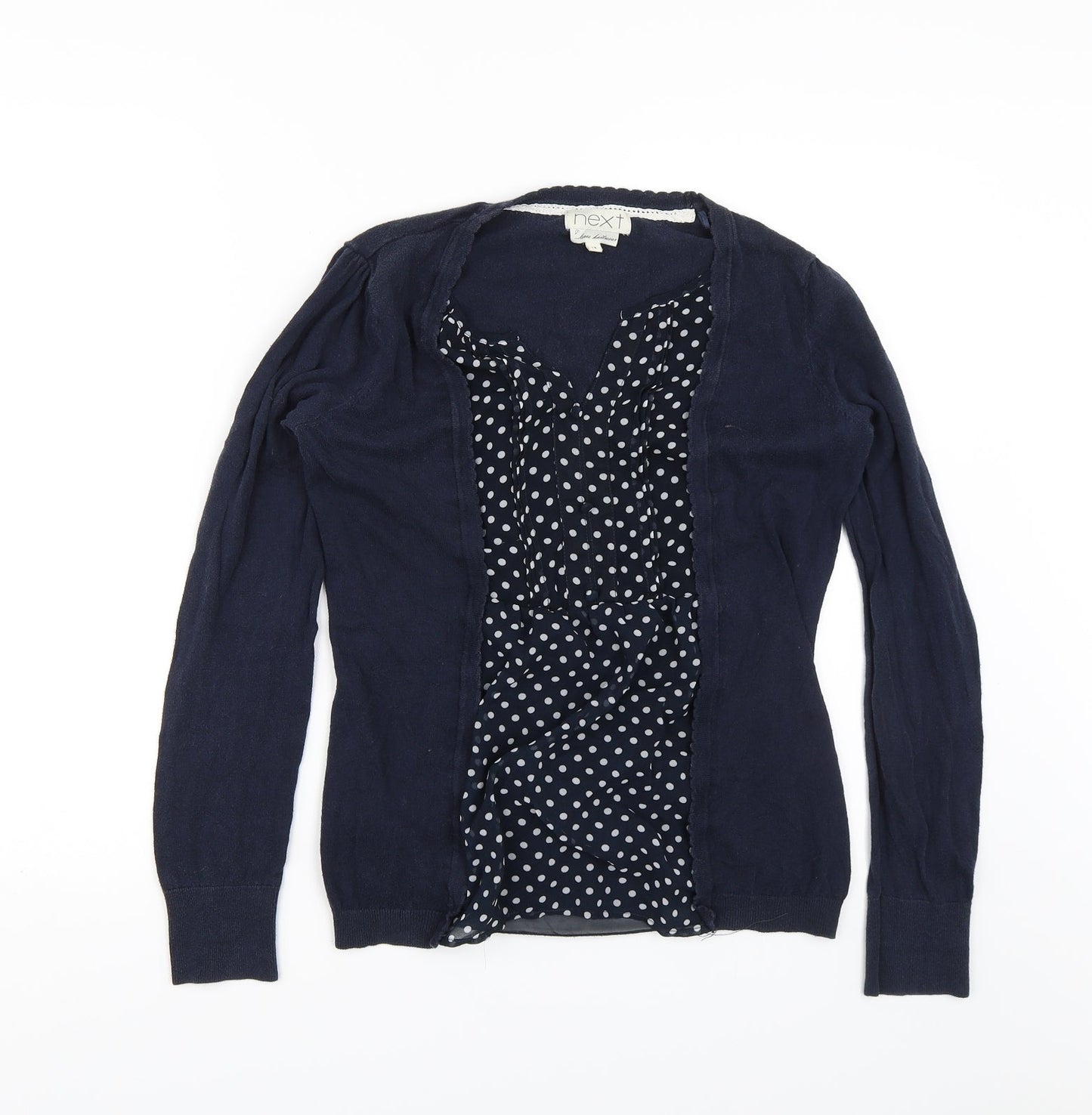Womens UK Size 10 NEXT Blue Basic Blouse