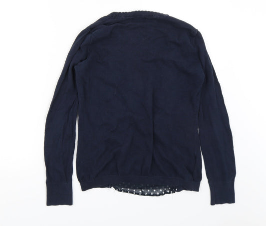 Womens UK Size 10 NEXT Blue Basic Blouse