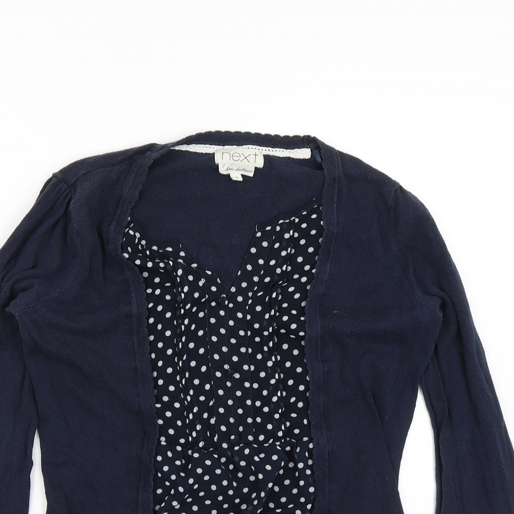 Womens UK Size 10 NEXT Blue Basic Blouse