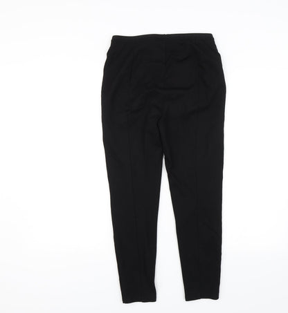 Womens UK Size 26 in Preworn Regular Fit Dress Pants Black Trousers