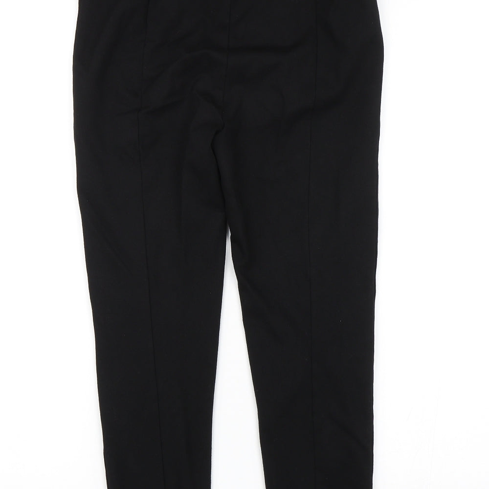 Womens UK Size 26 in Preworn Regular Fit Dress Pants Black Trousers