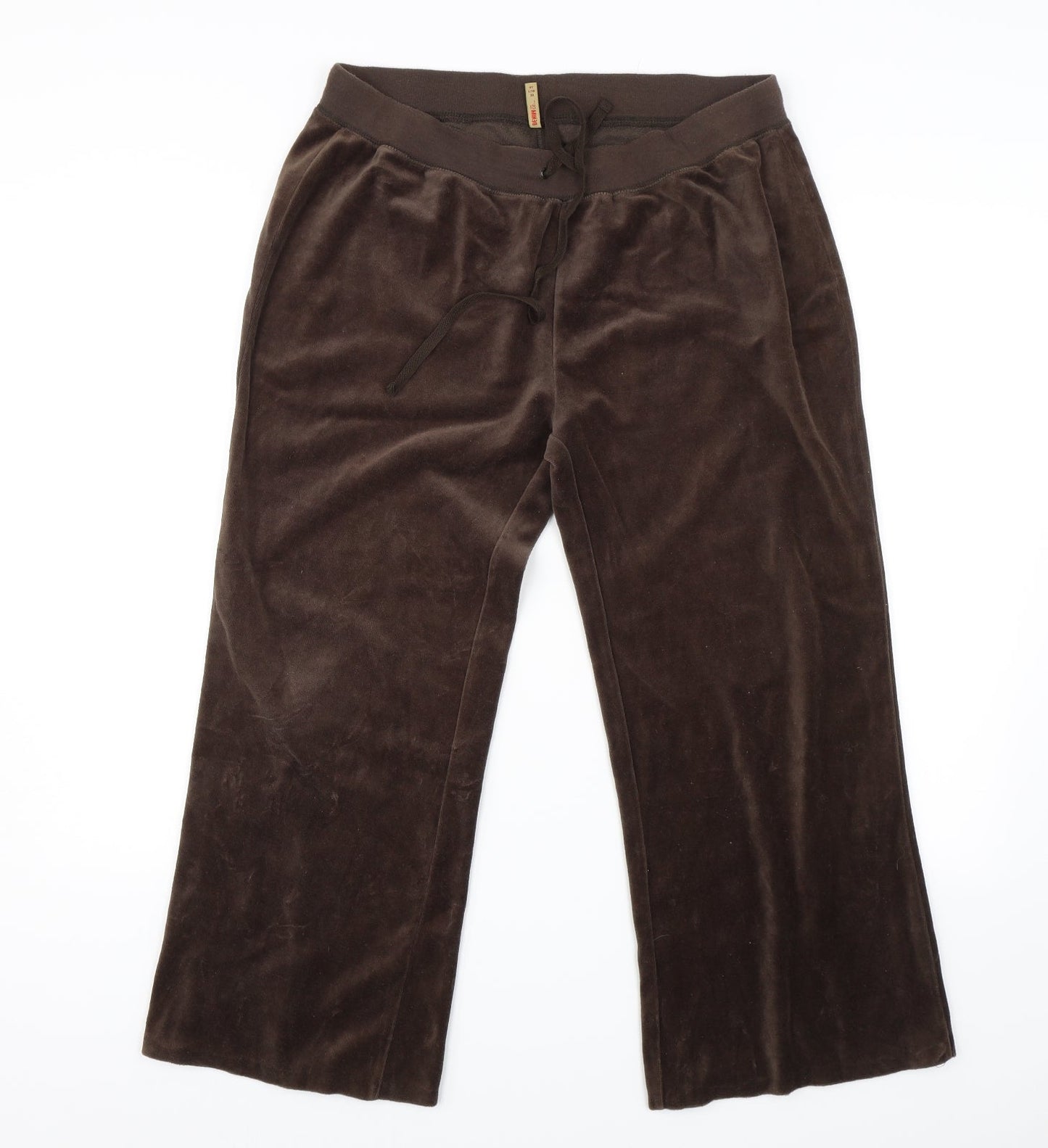 Womens UK Size 18 Denim & Co. Regular Fit Sweatpants Brown Trousers