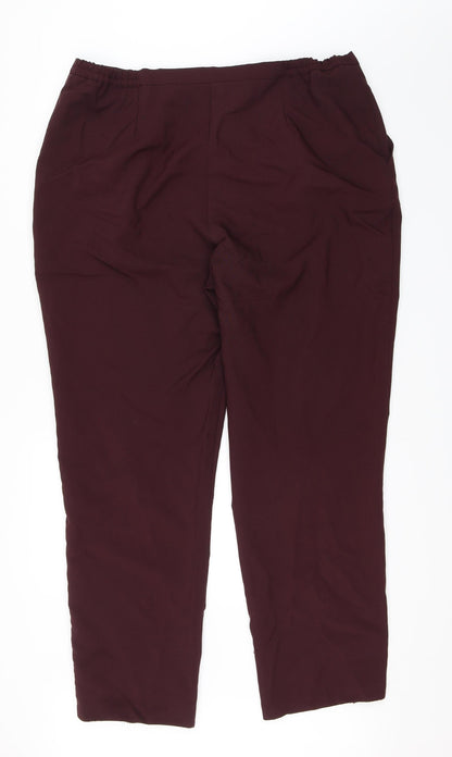 Afibel Womens Red   Trousers  Size 38 in L29 in