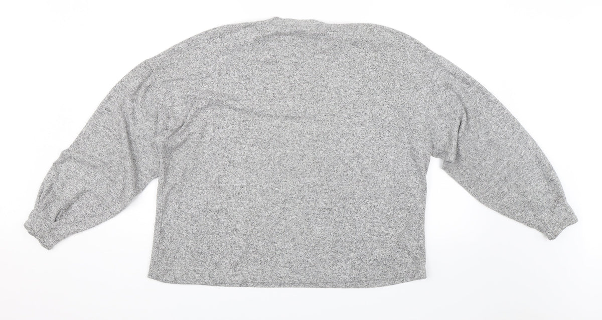 Stradivarius Womens Grey   Pullover Jumper Size S