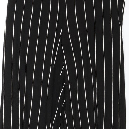 Womens UK Size S Divided Regular Fit  Black Trousers