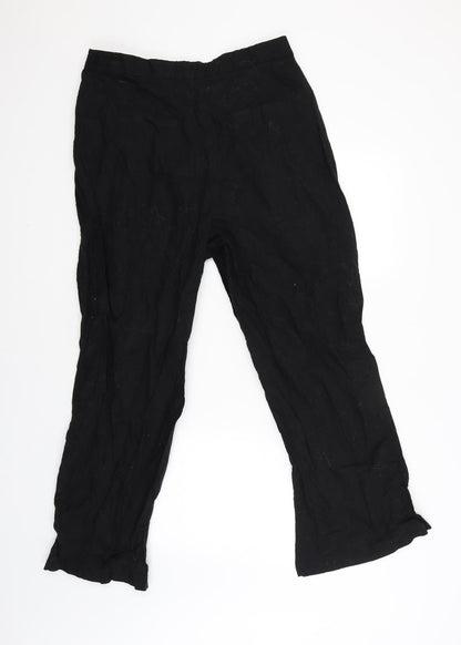 ASOS Womens Black   Capri Trousers Size 16 L27 in
