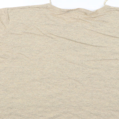 Bonmarché Womens Beige Striped Pullover Jumper Size XL
