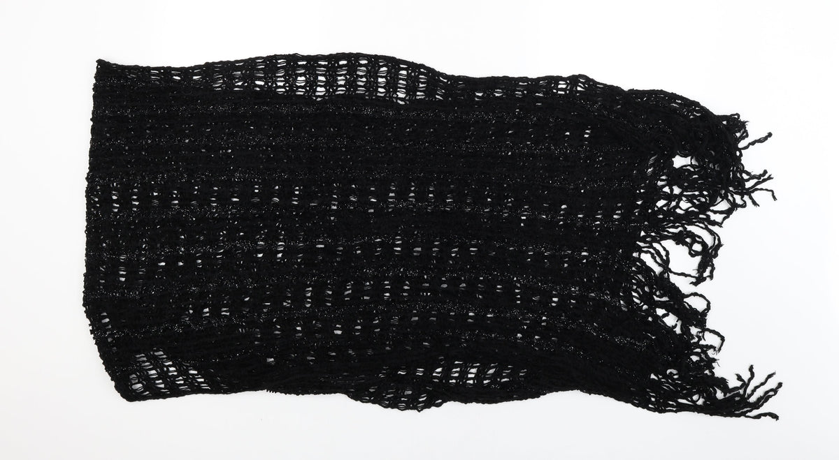 Preworn Womens Black    Shawl/Wrap