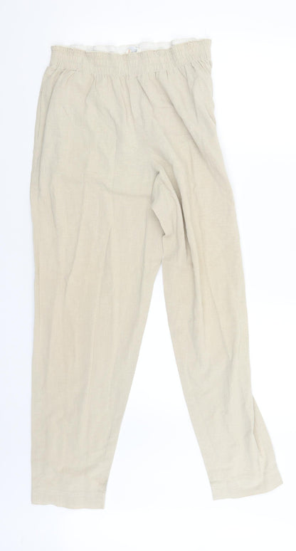 jane dickinsomn Womens Beige   Jogger Trousers Size 14 L28 in