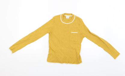 Cooperative Womens Yellow   Pullover Jumper Size XS