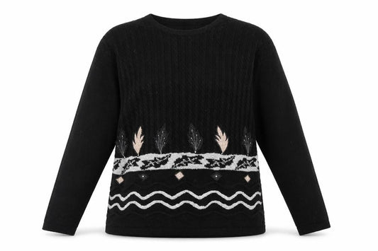 Paramour Womens Black   Pullover Jumper One Size