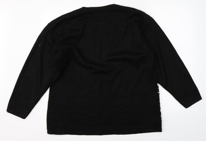 Paramour Womens Black   Pullover Jumper One Size