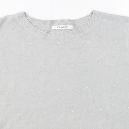 Womens UK Size 10 Marks & Spencer Grey Basic T-Shirt
