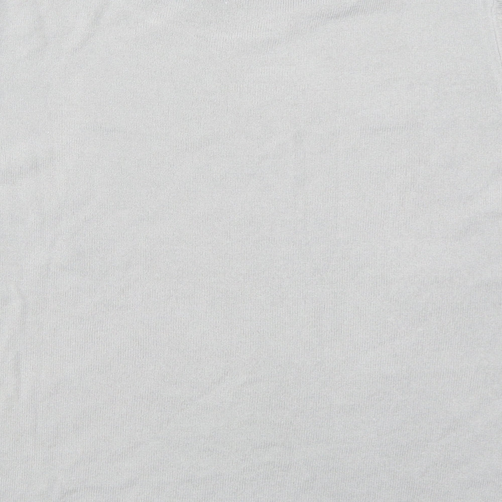 Womens UK Size 10 Marks & Spencer Grey Basic T-Shirt