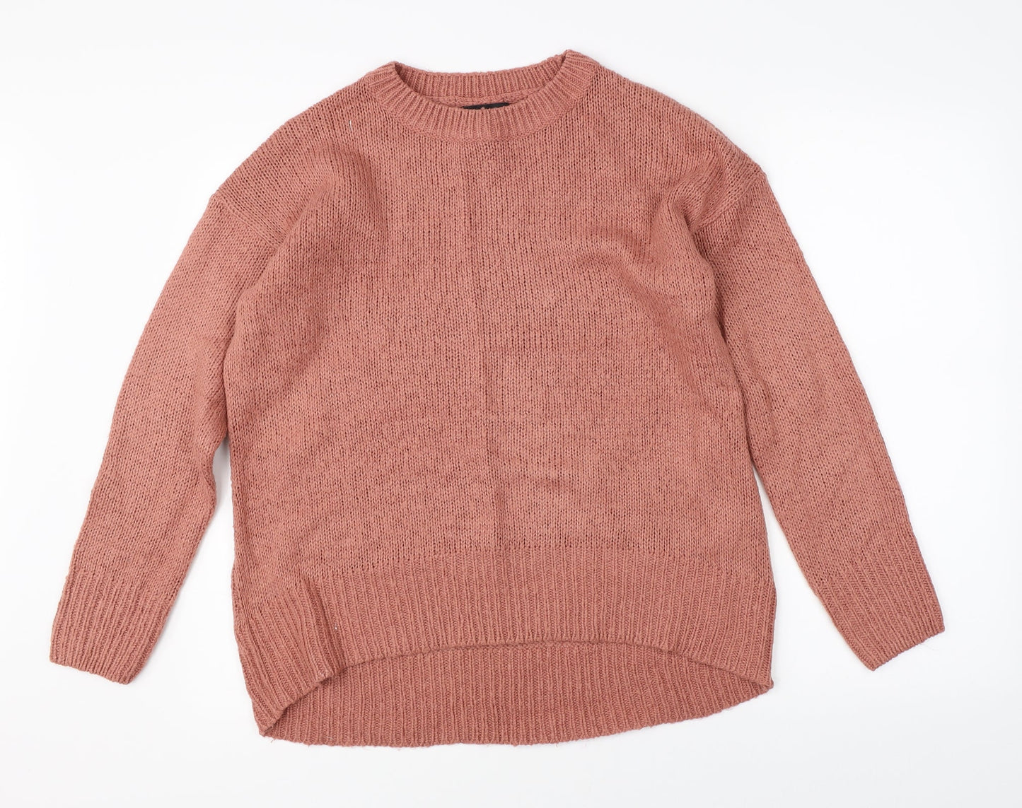 New Look Mens Red  Knit Pullover Jumper Size M