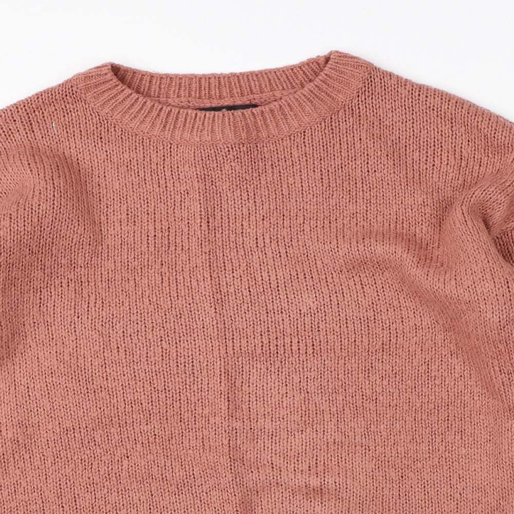 New Look Mens Red  Knit Pullover Jumper Size M