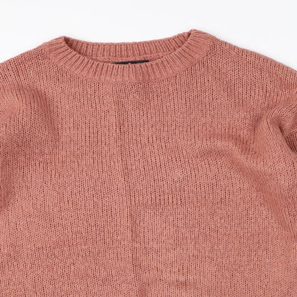 New Look Mens Red  Knit Pullover Jumper Size M