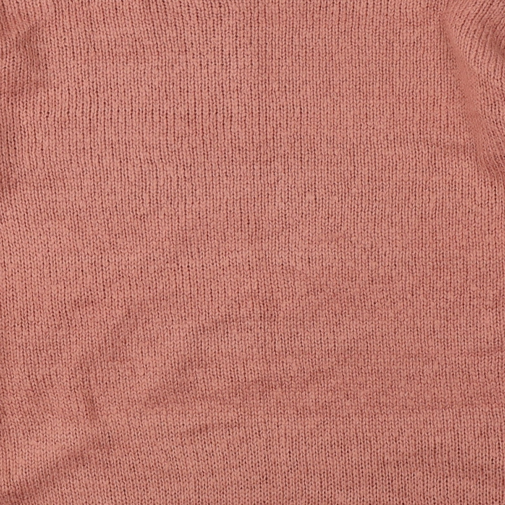 New Look Mens Red  Knit Pullover Jumper Size M