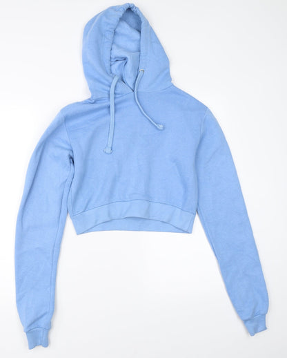 Saw It First Womens Blue   Pullover Hoodie Size 6  - croppe