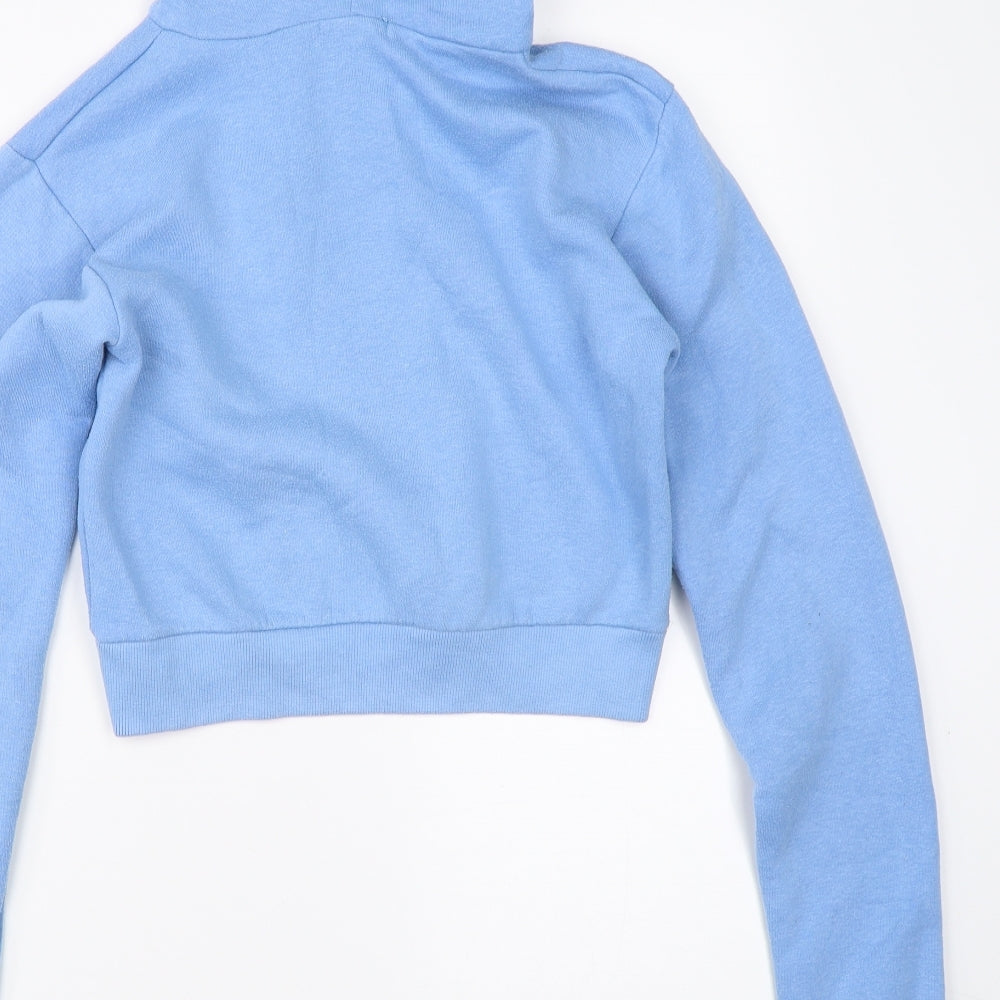 Saw It First Womens Blue   Pullover Hoodie Size 6  - croppe