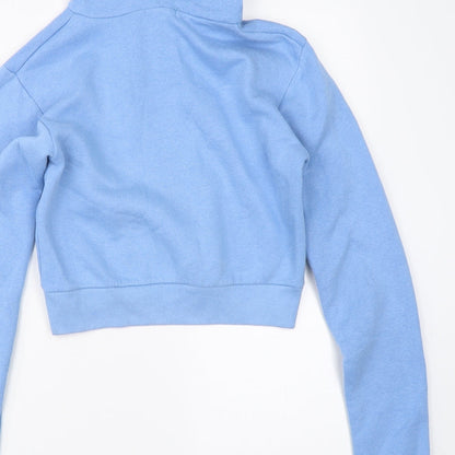 Saw It First Womens Blue   Pullover Hoodie Size 6  - croppe