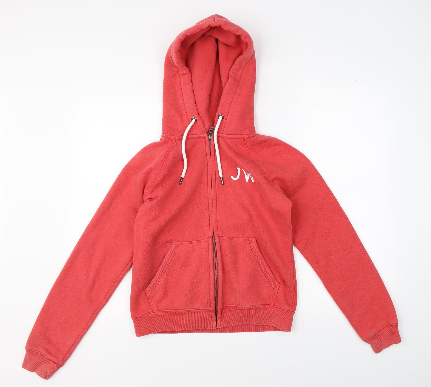 Womens UK Size 6 Jack Wills Red Full Zip Hoodie