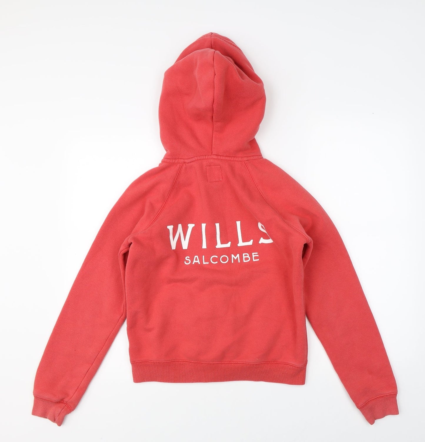 Womens UK Size 6 Jack Wills Red Full Zip Hoodie